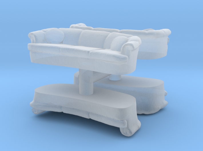 Sofa (4 pieces) 1/220 3d printed