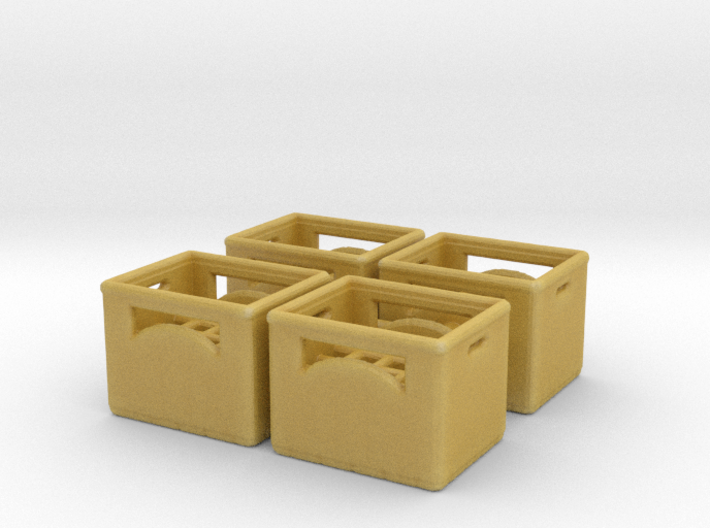 Bottle crate (4 pieces) 1/100 3d printed