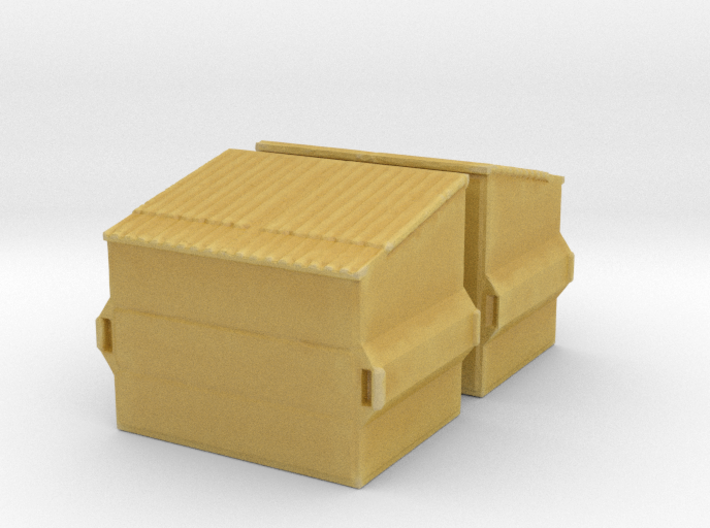 Dumpster (2 pieces) 1/200 3d printed 