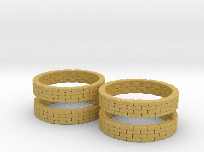 Sandbag Ring (x4) 1/200 3d printed