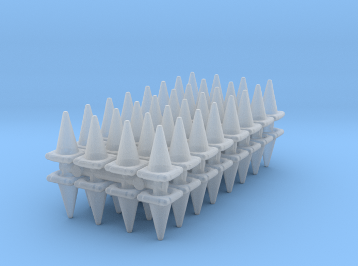 Traffic Cones (x64) 1/160 3d printed