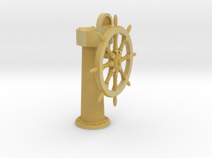Ships wheel and post 1/12 3d printed 