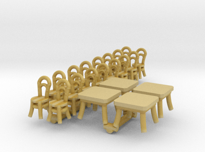 SET Thonet Nr.14 mit 16 Stühle und 4 Tische (N) 3d printed 