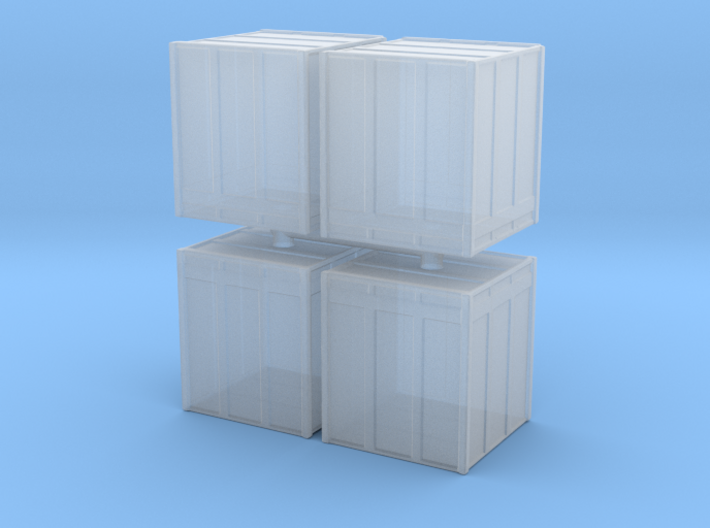 Large Shipping Crate (x4) 1/285 3d printed