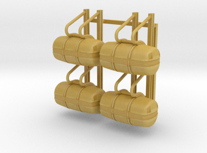 USN Rack and Cannisters pair 1/72 3d printed 