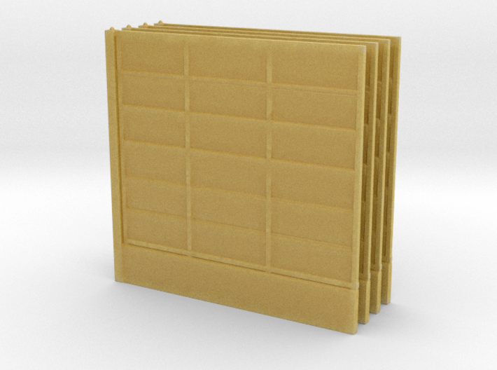 Wooden Fence Panel (x4) 1/43 3d printed