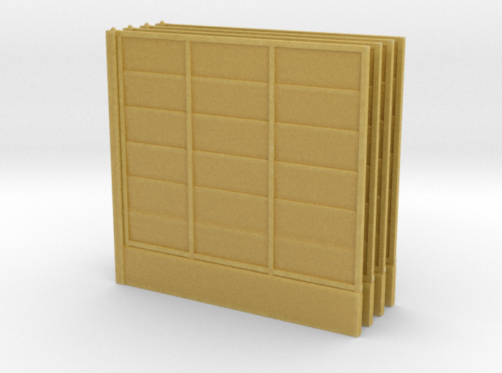 Wooden Fence Panel (x4) 1/24 3d printed