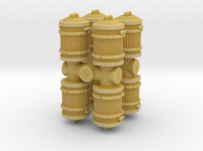 Garbage Can (x8) 1/87 3d printed
