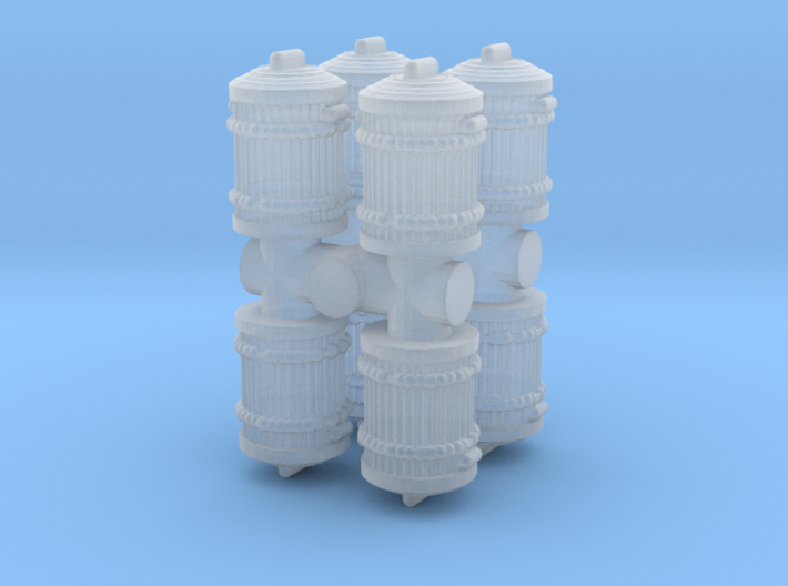 Garbage Can (x8) 1/87 3d printed