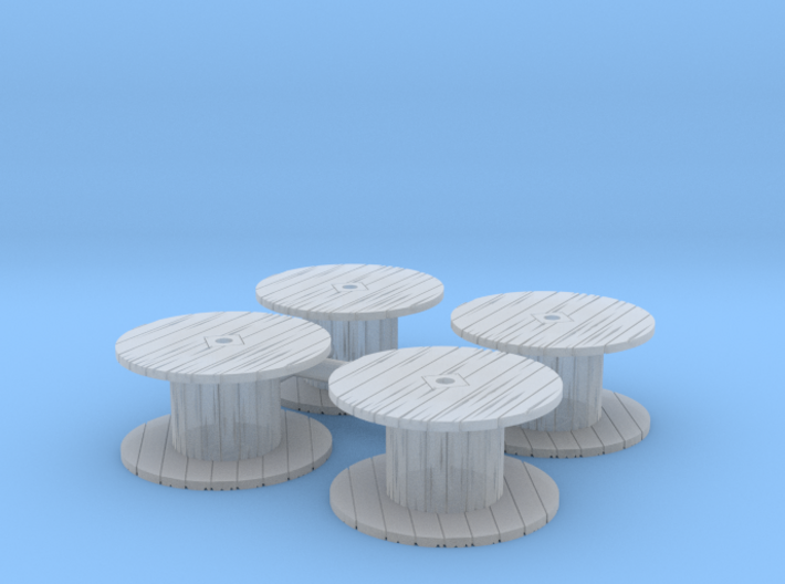 Cable Spool (x4) 1/100 3d printed
