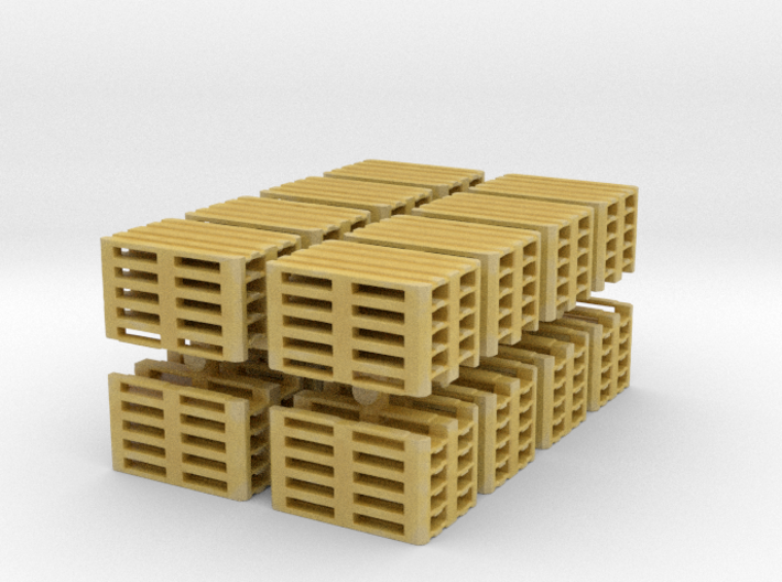 Euro Pallet Stack (x16) 1/144 3d printed