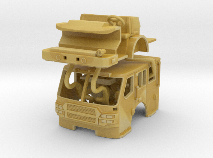 1/160 E-One QUEST flat roof cab 3d printed