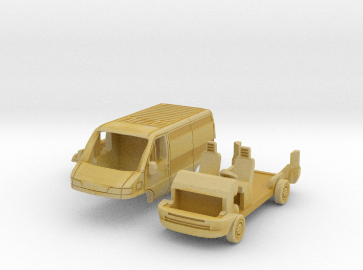  SET Fiat Ducato mit Dachträger (N 1:160) 3d printed 