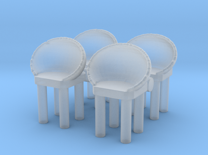 Modern Bar Chair (x4) 1/48 3d printed