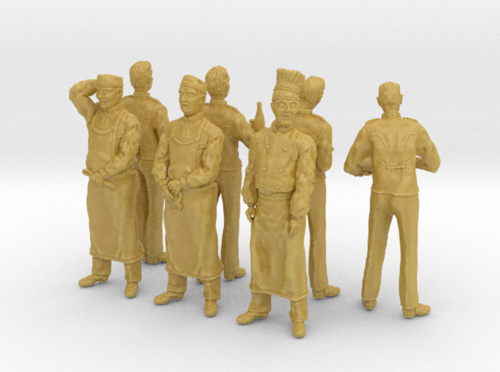 1-24 Cookers &amp; Waiters 3d printed