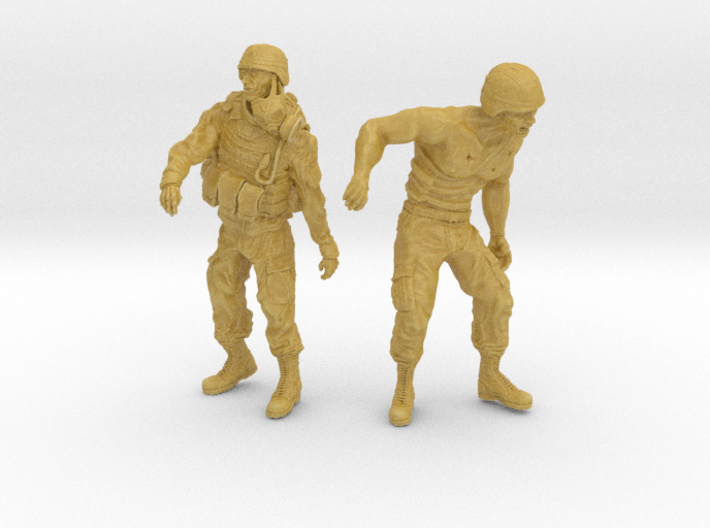 1-35 Military Zombie Set 7 3d printed 