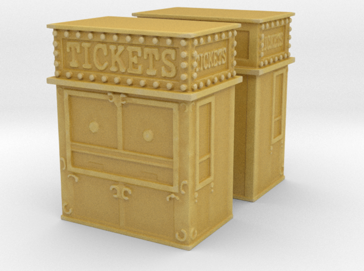 Carnival Ticket Booth (x2) 1/200 3d printed
