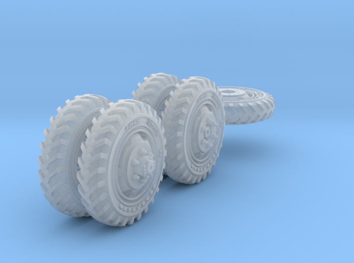 1-72 8-25x20 Early Tire White Scout Car Set1 3d printed