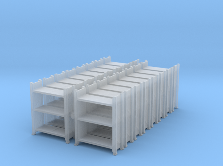 Warehouse Rack (x16) 1/285 3d printed