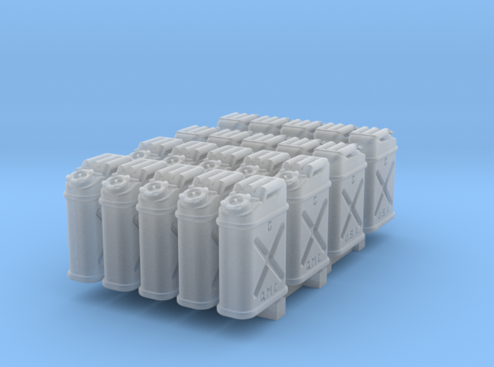 1/43 US Jerrycan x20 Set101 3d printed