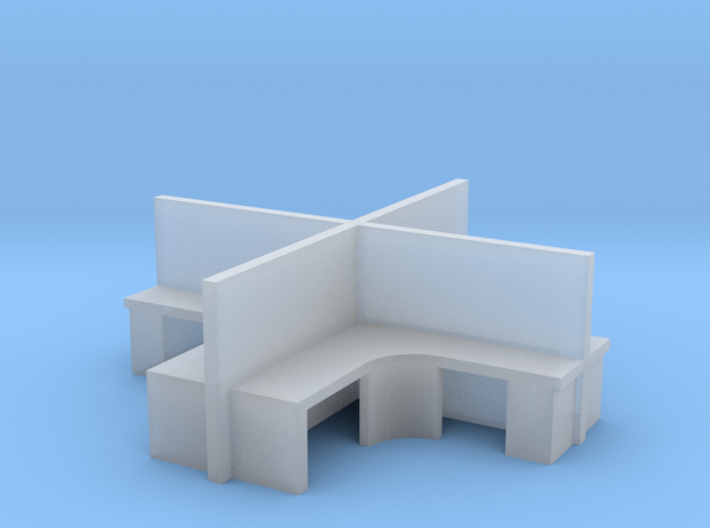 2x2 Office Cubicle 1/43 3d printed