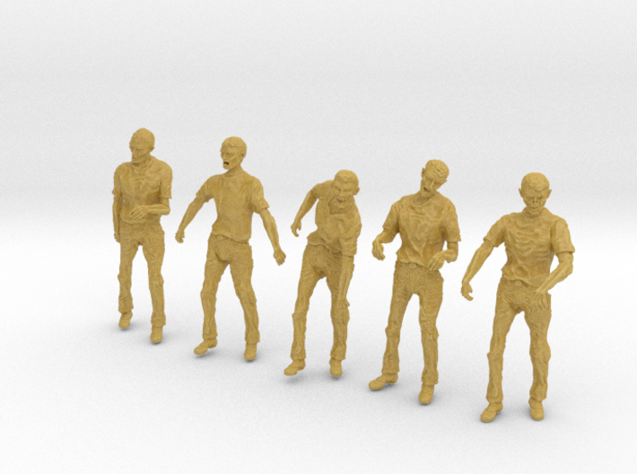 1/35 male zombie set001-02 3d printed 
