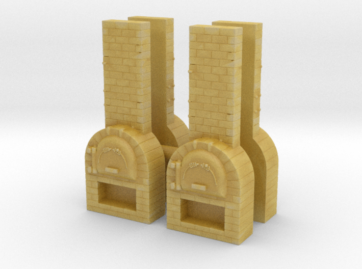 Brick Oven (x4) 1/160 3d printed