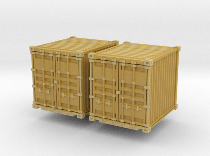 10ft Shipping Container (x2) 1/200 3d printed