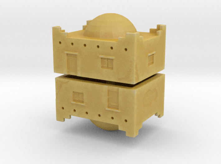 Desert House 2 (x2) 1/700 3d printed