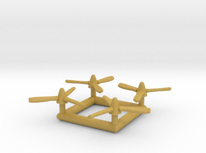 (1:200) x4 Propellers for DHC-5 Buffalo 3d printed