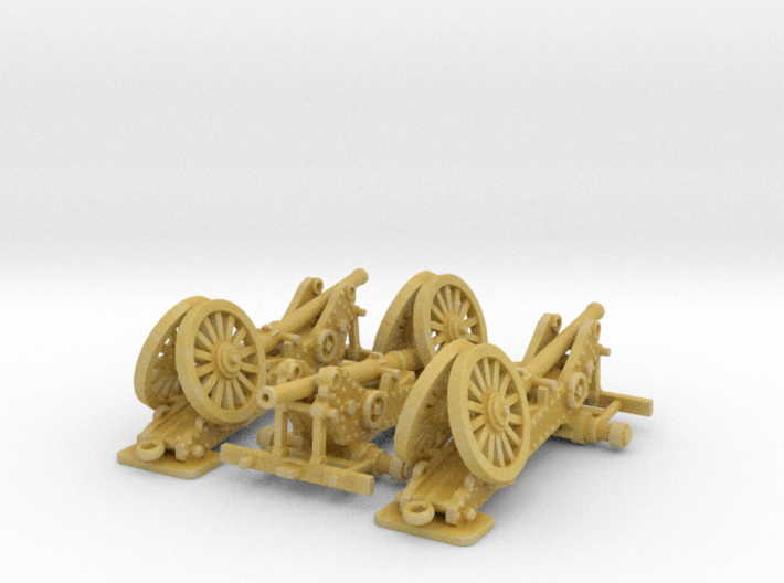 1/160 de Bange cannon transported by train 3d printed 