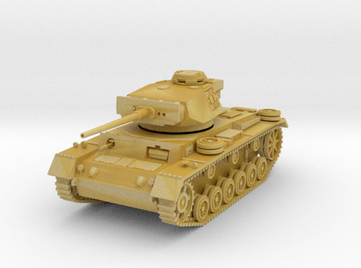 PV164C Pzkw IIIL Medium Tank (1/87) 3d printed 