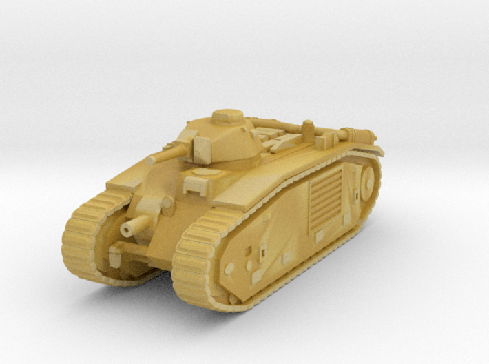 1/100 Char B1 tank 3d printed