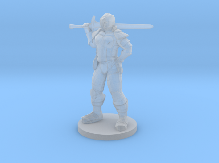 Great Weapon Female Fighter 3d printed
