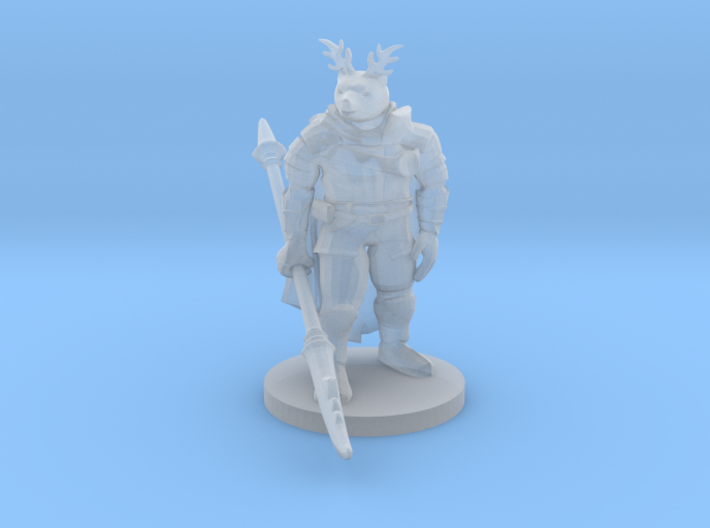 Were Bear Knight with Antlers 3d printed