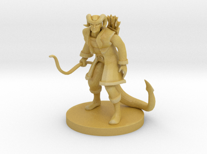 Tiefling Male Monk with Bow 3d printed