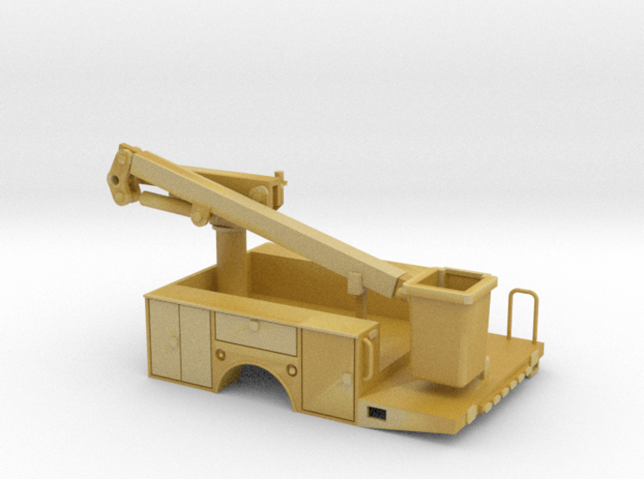 Dually Bed With Man Bucket 1-87 HO Scale 3d printed 