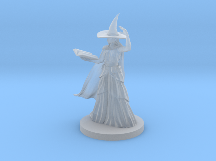 Human Female Wizard with Spellbook 3d printed