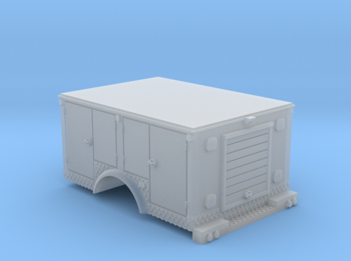 Pickup Truck Rescue Bed 1-87 HO Scale 3d printed