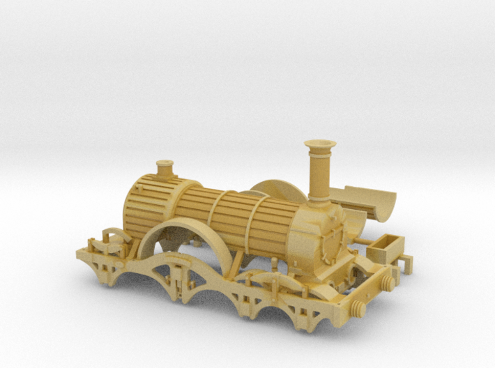 Iron Duke Broad Gauge Locomotive (N Scale) 3d printed