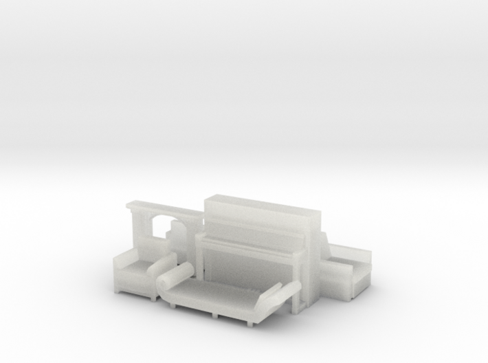 HO Scale Living Room Stuff collection 2 3d printed