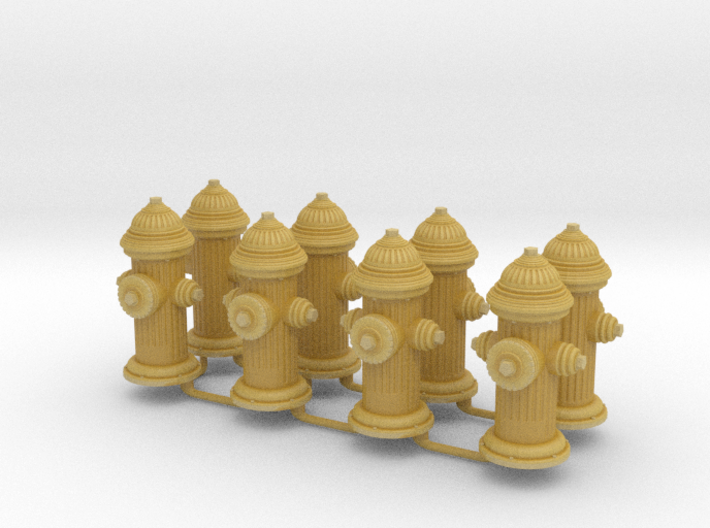 G Scale Fire Hydrants x8 3d printed 