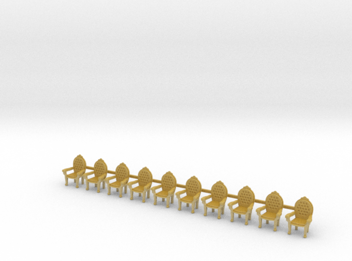 HO Scale Parlor Chairs X10 3d printed 