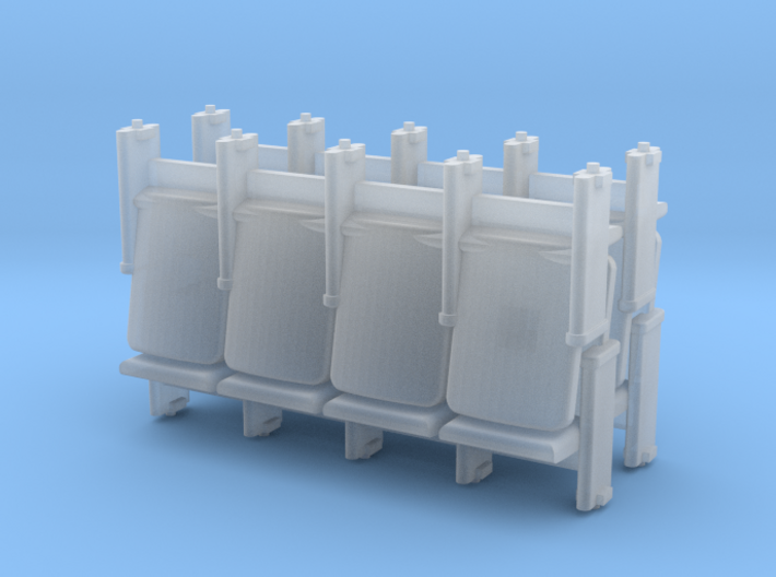 HO Scale 4 X 4 Theater Seats 3d printed