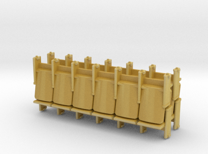 HO Scale 6 x 4 Theater Seats 3d printed