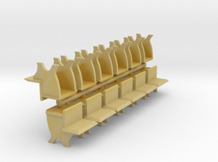 HO Scale Old Wooden Desk X12 1/87 Scale 3d printed 
