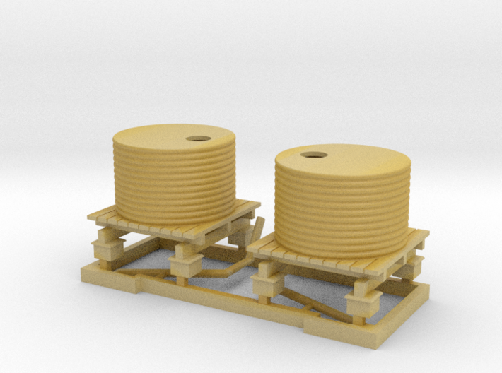 HO 2 x Small Water Tanks and Stands 3d printed 