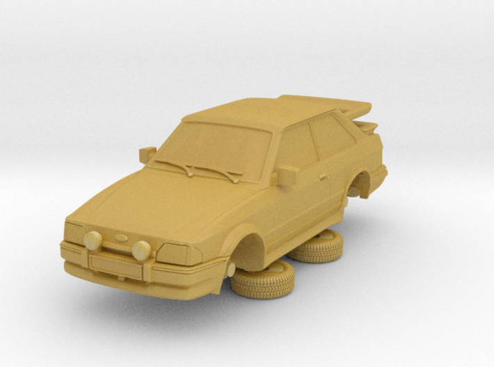 Ford Escort Mk4 1-87 2 Door Rs Turbo Wale Tail Hol 3d printed