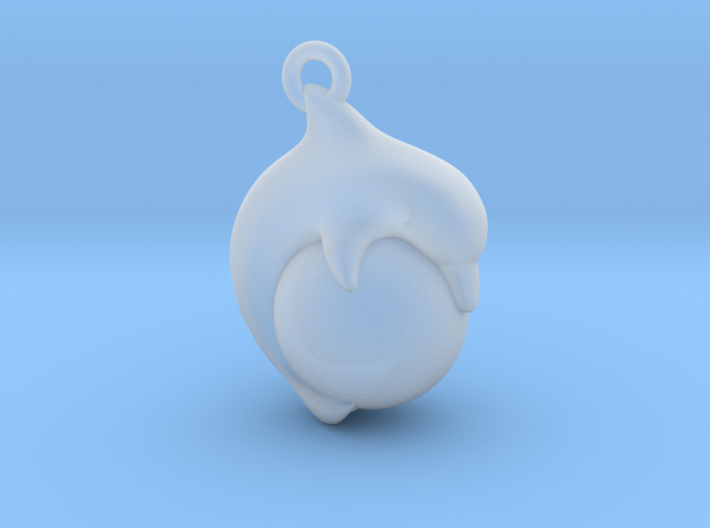 Dolphin Ball Pendant 3d printed