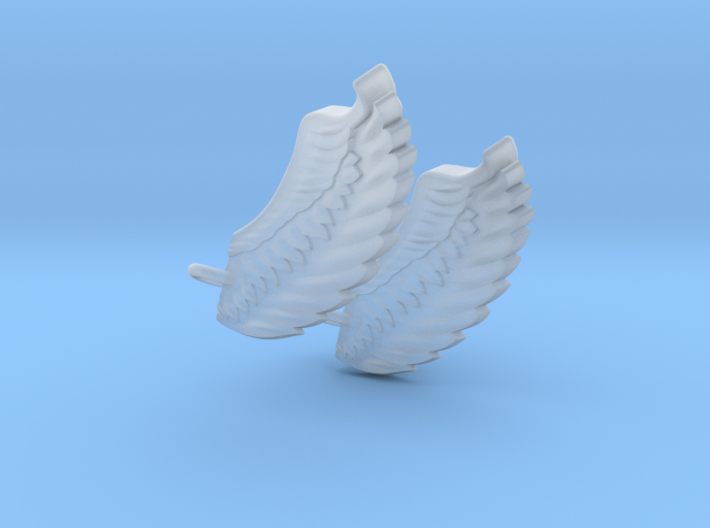 Wings Earrings 3d printed